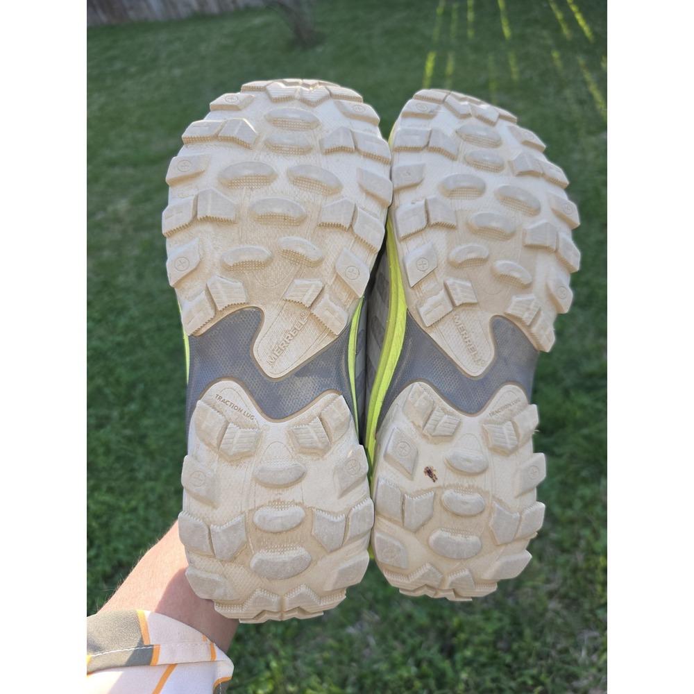 Merrell Nova 3 Trail Running Shoes Grey Lime Green MK268068 Mens Size 6M - Picture 8 of 8